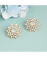 Фото #2 товара Women's Gold Snowflake Stud Earrings