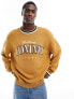 Tommy Jeans relaxed varsity jumper in camel M - фото #7