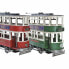 Фото #1 товара Декоративная фигура DKD Home Decor Красный Зеленый Поезд Vintage 28 x 9 x 20 cm (2 штук)