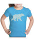 ფოტო #1 პროდუქტის Big Girl's Word Art T-shirt - Mama Bear