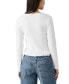 ფოტო #3 პროდუქტის Women's Muse Ribbed Long-Sleeve Button-Up Top