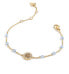 Charming Gold Plated Bracelet with Natural Stones Beads JUBB03074JWYGAQ