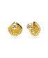 ფოტო #1 პროდუქტის Shell, White, Gold-Tone Idyllia Stud Earrings