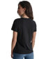 Фото #2 товара DKNY Women's Glitter Stencil Logo Graphic T-Shirt