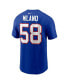 Men's Matt Milano Royal Buffalo Bills Player Name and Number T-shirt Синий, XL - фото #2