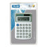 Фото #1 товара Калькулятор на батарейках и солнечные MILAN 40918BL Белый