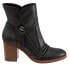 Фото #1 товара Softwalk Kendall S2054-001 Womens Black Narrow Leather Ankle & Booties Boots