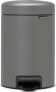 Фото #1 товара Kosz na śmieci Brabantia Brabantia Pedal Bin Newicon 3 L Mineral Concrete Grey