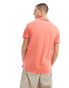 GANT logo tipped pique polo in pink