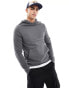 Фото #2 товара ASOS DESIGN hoodie with MA1 pocket detail in charcoal grey