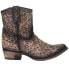 Corral Boots Cheetah Round Toe Cowboy Booties Womens Brown Casual Boots C3627 9 - фото #1