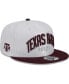 Фото #3 товара Men's White, Maroon Texas A&M Aggies Two-Tone Layer 9FIFTY Snapback Hat