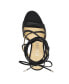 Фото #11 товара Women's Niko High Heel Lace up Leg Wrap Dress Sandals