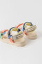 Multicoloured rope sandals