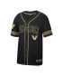 Men's Black Vanderbilt Commodores Free Spirited Mesh Button-Up Baseball Jersey