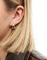 Фото #4 товара Reclaimed Vintage teardrop chubby hoops in gold