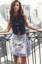 Фото #1 товара Мини-юбка с цветочным принтом в греческом стиле ZARA