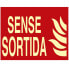 NORMALUZ Sense Sortida Sign 15x30 cm