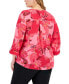 Plus Size Glamorous Garden Utility Top, Created for Macy's