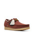 Clarks Wallabee 26168847 Mens Red Suede Oxfords & Lace Ups Casual Shoes