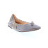 Фото #2 товара Bed Stu Bosworth F302001 Womens Gray Leather Slip On Ballet Flats Shoes 6