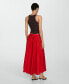 ფოტო #2 პროდუქტის Women's Pleated Midi Skirt