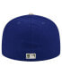Фото #3 товара Men's Royal Los Angeles Dodgers Canvas A-Frame 59FIFTY Fitted Hat