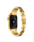 Men's and Women's Gold Tone Stainless Steel Band with Stones for Apple Watch 42mm