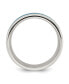 ფოტო #2 პროდუქტის Stainless Steel Turquoise Inlay Band Ring