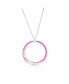 Фото #1 товара Sterling Silver or Gold Plated over sterling silver, Enamel Twist Necklace