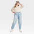 Фото #2 товара Women's High-Rise 90's Straight Jeans - Universal Thread Light Wash 18