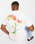 Фото #1 товара Vans floral back print t-shirt in white