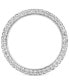 ფოტო #5 პროდუქტის EFFY® Diamond Three-Side Eternity Band (1-1/10 ct. t.w.) in 14k White Gold