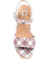 ფოტო #4 პროდუქტის Women's Pearrl Platform Espadrille Wedge Sandals