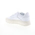 Reebok Club C Double Geo Womens White Leather Lifestyle Sneakers Shoes