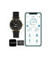 ფოტო #7 პროდუქტის Connected Women's Hybrid Smartwatch Fitness Tracker: Gold Case with Black Metal Strap 38mm