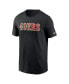 Фото #2 товара Men's Black San Francisco 49ers Primetime Wordmark Essential T-Shirt
