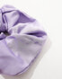 DesignB London maxi satin hair scrunchie in lilac