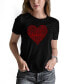 ფოტო #1 პროდუქტის Women's Love Yourself Word Art Short Sleeve T-shirt