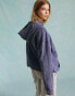 Фото #8 товара Miss Selfridge oversized washed graphic print Portland hoodie in indigo