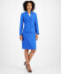 ფოტო #1 პროდუქტის Textured Three-Button Jacket & Skirt Suit, Regular & Petite Sizes