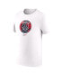 Фото #3 товара Men's White Paris Saint-Germain Crest T-Shirt