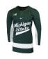 Фото #3 товара Men's Green Michigan State Spartans Replica College Hockey Jersey