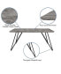 Фото #8 товара Maya Rectangular Dining Table - Wood Finish Kitchen Table With Retro Hairpin Legs
