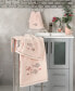 Textiles Turkish Cotton Figi Embellished Bath Towel Set, 2 Piece