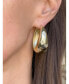 Starburst Cubic Zirconia Huggie Hoop Earring