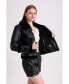 Фото #3 товара Women's Shearling Jacket, Black