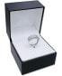 ფოტო #5 პროდუქტის Cubic Zirconia Baguette Two Row Wavy Statement Ring in Sterling Silver (Also Available in Blue and Multi)