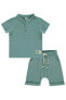 Фото #1 товара Комплект с шортами Civil Baby для мальчиков 6-18 месяцев, цвет водяной градусник