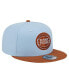 Фото #3 товара Men's Light Blue/Brown Detroit Pistons 2-Tone Color Pack 9fifty Snapback Hat